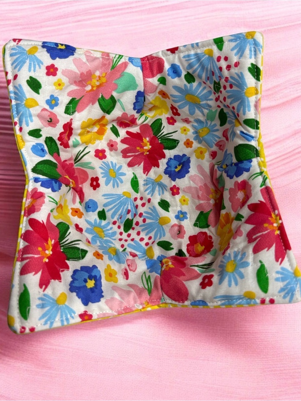 Floral Cotton Bowl Cozy (v)